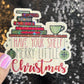 Have Your Shelf a Merry Little Christmas Holographic Sticker, Xmas Bookish Kindle Sticker Reader Decal Book Lover Christmas Gift Book Club
