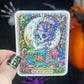 The Sewciopath skeleton holographic sticker thimble quilting sticker quilter Halloween decal sewing machine sticker cross stitch sticker