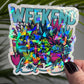 Weekend Hoe Plant Life Colorful Holographic Sticker Succulent Gardener Sparkly Good Vibes Decal Inspirational Sticker