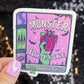 Monster Romance Sparkly Sticker Holographic Book Book Lover, Spicy Dark Romance, Booktok, kindle waterbottle laptop Romance Decal