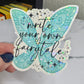 Write Your Own Fairytale Holographic Waterbottle Kindle Sticker Fantasy Author Decal Colorful Bookish Sticker Reader Sparkly Sticker