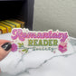 Romantasy Reader Society Sticker Holographic Fantasy Decal for Readers bookish sticker gift for readers kindle waterbottle laptop decal