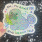 Oh My Anxietee…Send Freakin Help Sparkly Holographic Sticker Manatee Anxiety Depression Mental Health Spread Positivity Good Vibes Decal