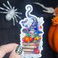 Well Read Witch Holographic Sticker, Spicy Dark Romance Stickers, Booktok stickers, kindle stickers Halloween Book Sticker Waterbottle