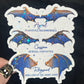 Wings Blue Gold Bat Boys Rhysand Azirel Cassian Holographic Sticker Sparkly ACOTAR Decal Kindle Sticker Spicybook Sticker SJM Stickers