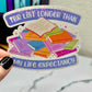TBR (To Be Read) Longer Than Life Expectancy Sticker Holographic Decal for Book Lovers sticker gift kindle waterbottle laptop decal