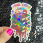 True Crime Girly Bookish Holographic Sticker Decal, Spicy Dark Romance, Horror Bookish kindle laptop Reader Bookish Present Gift