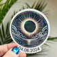 Solar Eclipse Holographic Sparkly Sticker 4.8.2024 Eclipse Souvenir Decal Solar Eclipse 2024 Sticker astronomy lover waterbottle sticker