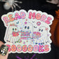 Read More Booooks Pastel Ghost Holographic Sticker Halloween Kindle Decal Spooky Fall Reader Gift Bookish Decal