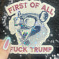 First of All F Trump Possum Sparkly Holographic Sticker F Trump Decal Democrat Liberal Feminist Sticker Human Rights Oligarchy Sticker