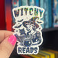 Witchy Reads Holographic Sticker, Spicy Dark Romance, Booktok, kindle waterbottle laptop stickers Halloween book decal celestial book