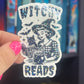 Witchy Reads Holographic Sticker, Spicy Dark Romance, Booktok, kindle waterbottle laptop stickers Halloween book decal celestial book