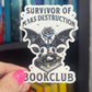 Survivor of Maas Destruction Book Club Holographic Sparkly Sticker ACOTAR TOG Crescent City combined Decal Kindle Sticker Spicybook