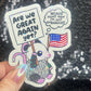 Are We Great Again Yet? Sparkly Holographic Sticker F Trump Decal Democrat Liberal Feminist Sticker Human Rights Oligarchy Sticker