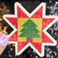 Christmas Star Block Sewing Sparkly Holographic Quilting Sticker sewing Waterbottle sticker Craft Sticker Fabric Decal Cross Stitch Sticker