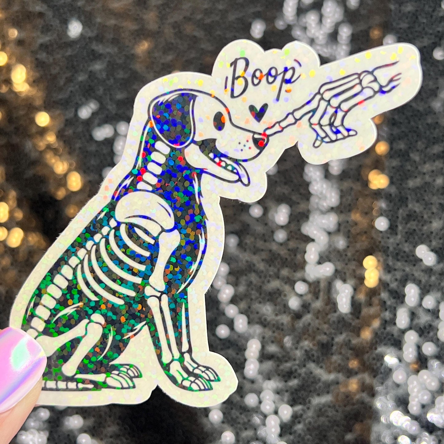 Boop Puppy Dog Holographic Sticker | Dog lover gift decal | Puppy love sticker | Dog mom dad sticker