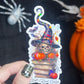 Well Read Witch Holographic Sticker, Spicy Dark Romance Stickers, Booktok stickers, kindle stickers Halloween Book Sticker Waterbottle