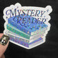 Mystery Reader Book Club Holographic Sticker Decal, Cozy Mystery Reads Bookish kindle waterbottle laptop Reader Bookish Present Gift