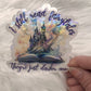 I Still Read Fairytales They're Just Darker Now Holographic Sticker, Spicy Dark Romance, Booktok, kindle waterbottle laptop stickers