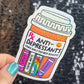 Reading Antidepressant Sparkly Sticker Holographic Book Book Lover, Spicy Dark Romance, Booktok, kindle waterbottle laptop Romance Decal