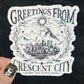 Greetings From Crescent City Holographic Sticker, HOSAB HOEAB Decal, SJM laptop waterproof sticker bookish Waterbottle decal