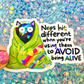 Naps Hit Different Holographic Sticker