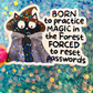 Born to Practice Magic in the Forest Forced to Reset Passwords Holographic Sticker