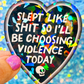 Slept Like Shit Holographic Sticker