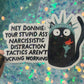 Hey Donnie! FDT Sparkly Holographic Sticker Release the files! Anti Trump JD Vance Pro Choice Sticker F Trump Be the Bear 8647