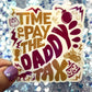 Dungeon Crawler Carl Daddy Tax Rainbow Reflective Sticker