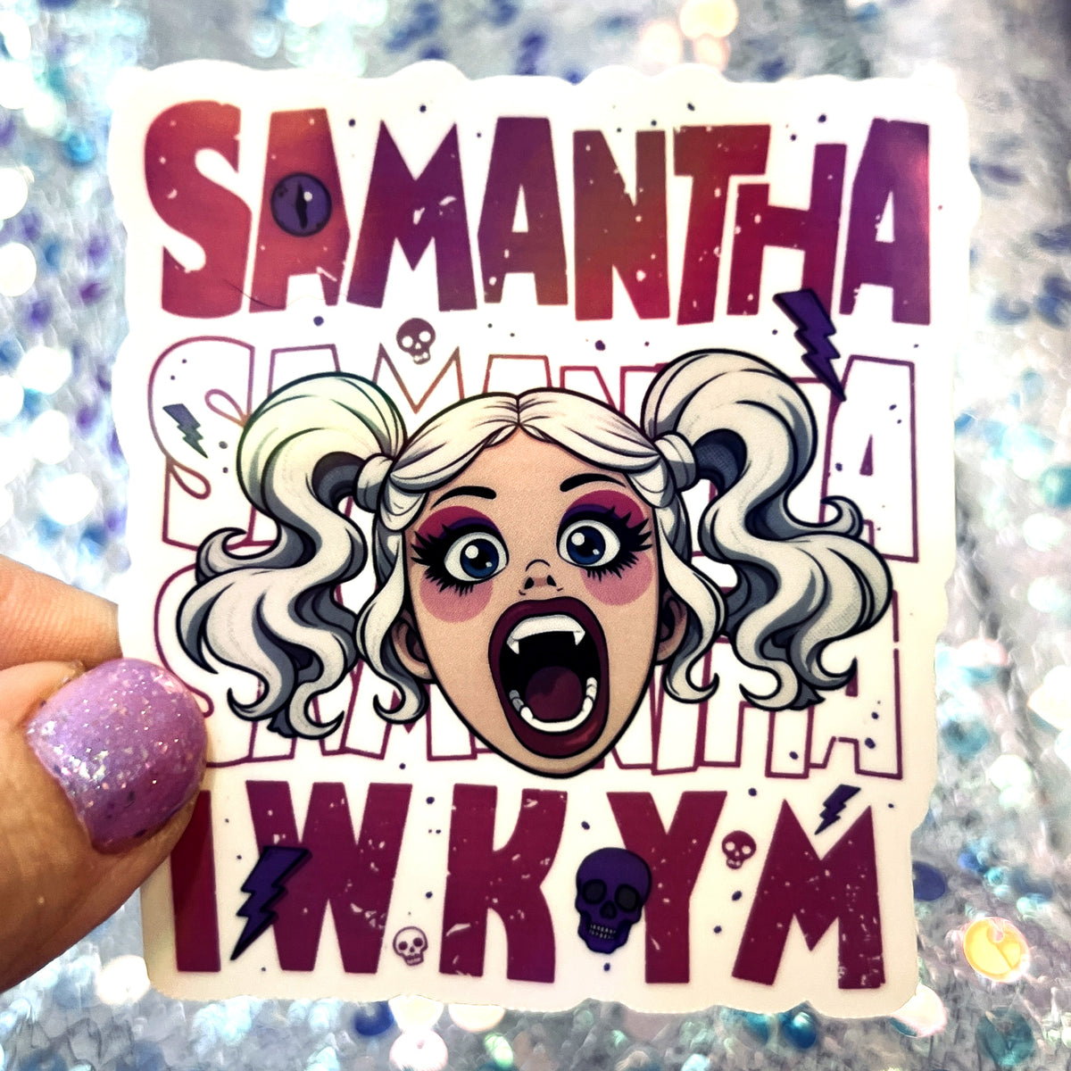 Dungeon Crawler Carl Samantha IWKYM Rainbow Reflective Sticker
