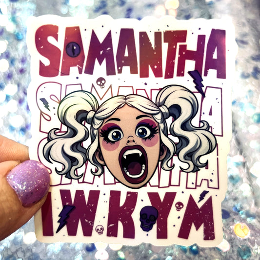 Dungeon Crawler Carl Samantha IWKYM Rainbow Reflective Sticker