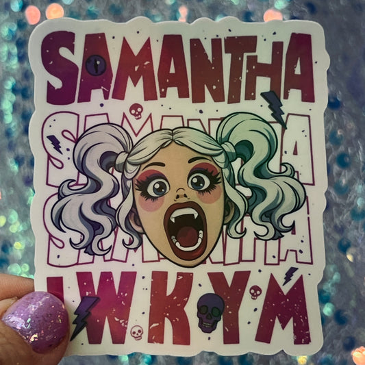 Dungeon Crawler Carl Samantha IWKYM Rainbow Reflective Sticker