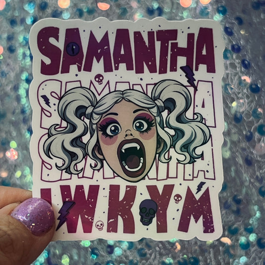 Dungeon Crawler Carl Samantha IWKYM Rainbow Reflective Sticker