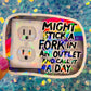 Might Stick a Fork in an Outlet Holographic Sticker