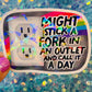 Might Stick a Fork in an Outlet Holographic Sticker