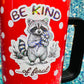 Be Kind… of Feral Raccoon Holographic Sticker