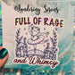 Full of Rage and Whimsy Holographic Ballerina Frog Sticker
