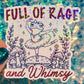 Full of Rage and Whimsy Holographic Ballerina Frog Sticker