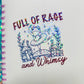 Full of Rage and Whimsy Holographic Ballerina Frog Sticker