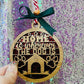 Home is Wherever the Dog Is Christmas Ornament Handmade