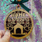 Home is Wherever the Dog Is Christmas Ornament Handmade
