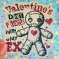 Valentine’s Day Plans With My Ex Holographic Sticker