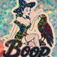 Boop Witch and Raven Holographic Sticker