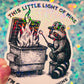 This Little Light of Mine Raccoon Dumpster Fire Holographic Sticker
