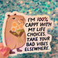 Cappy Capybara Holographic Sticker – Life Choices