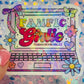 Fanfic Girlie Holographic Bookish Laptop Sticker