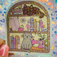 Cozy Craft Cat Holographic Bookish Sticker