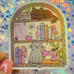 Cozy Craft Cat Holographic Bookish Sticker