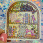 Cozy Craft Cat Holographic Bookish Sticker